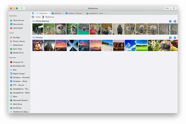 Create Slideshows in FileBrowser