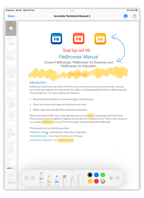 Annotate your PDFs or Images on iPad