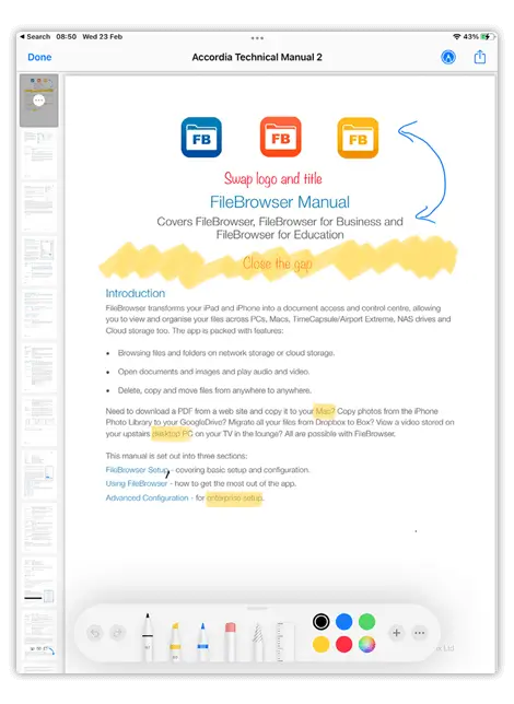 Annotate your PDFs or Images on iPad