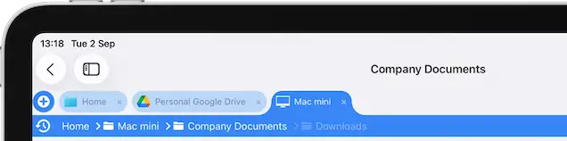 FileBrowsers Breadcrumb Bar