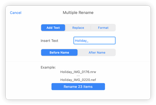 bulk rename tools for your Mac
