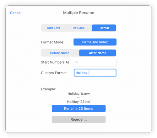 batch rename utility for Mac