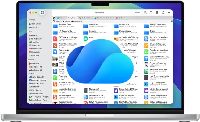 Connect to Microsoft OneDrive on macOS