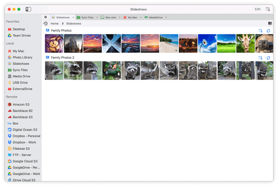 Create Slideshows in FileBrowser
