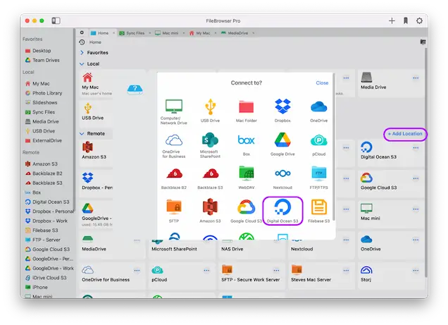 Easily connect to Digital Ocean Storage on iOS
