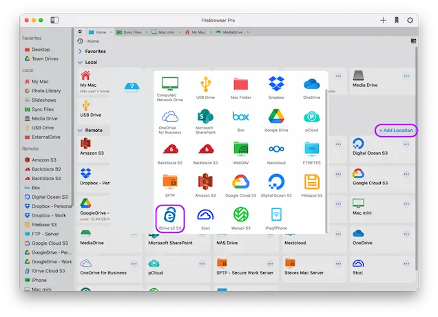 Easily connect to iDrive Cloud Storage on iOS