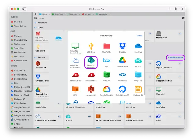 Easily connect to SharePoint