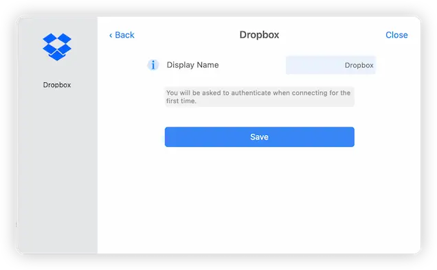 Browse your Dropbox folders on macOS