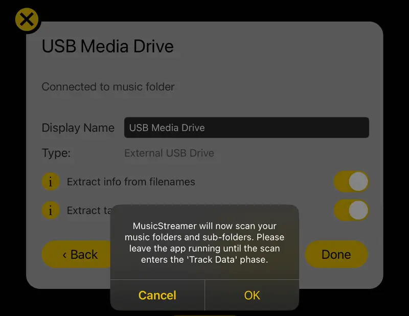 Scan your USB music collection with MusicStreamer