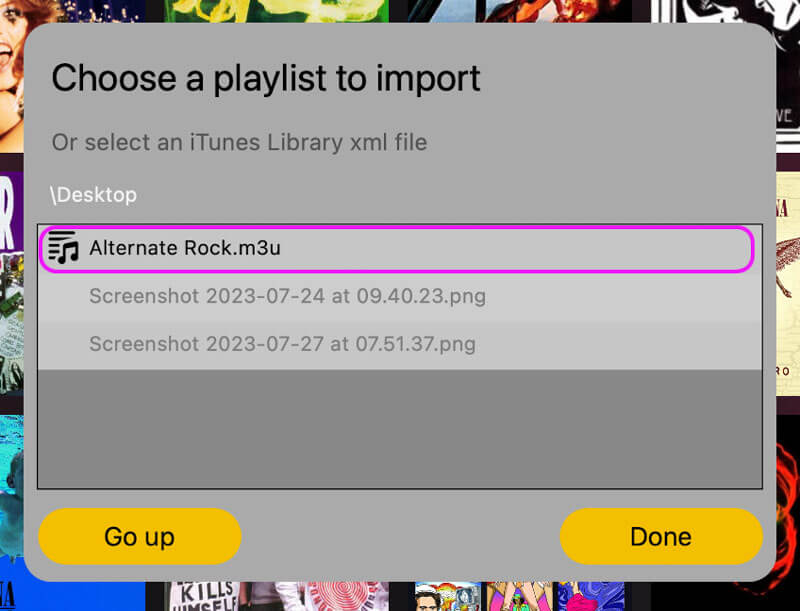 Import your playlist into MusicStreamer
