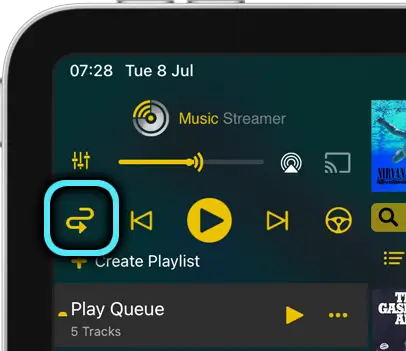 MusicStreamer Play Modes