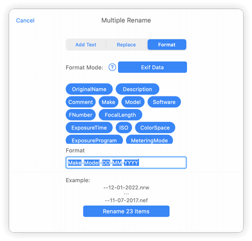batch rename utility for Mac
