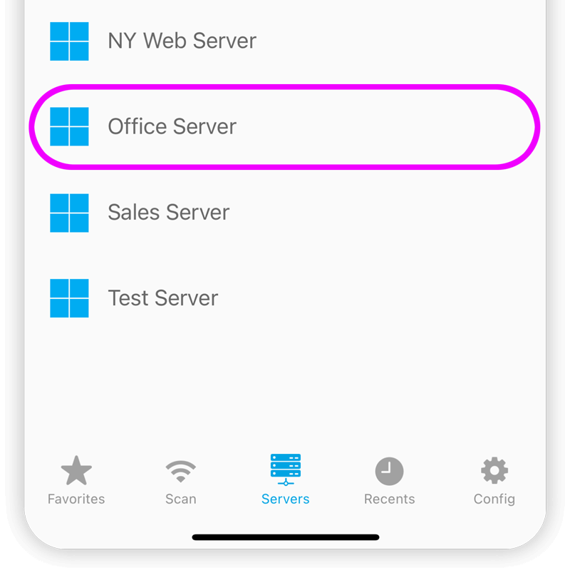 Connect to your Windows Servers with ServerControl