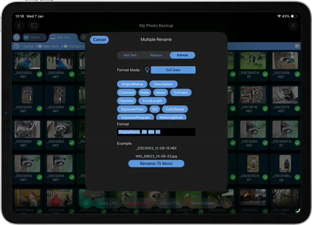 Rename Photos with EXIF Data Using iOS