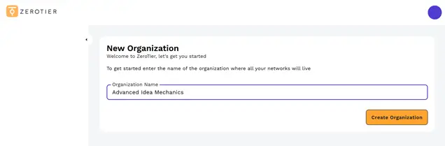 Creating a free ZeroTier account