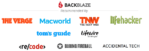 Backblaze recommended by several companies