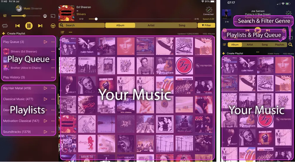Scan and play your music collection on your iPad or iPhone with MusicStreamer