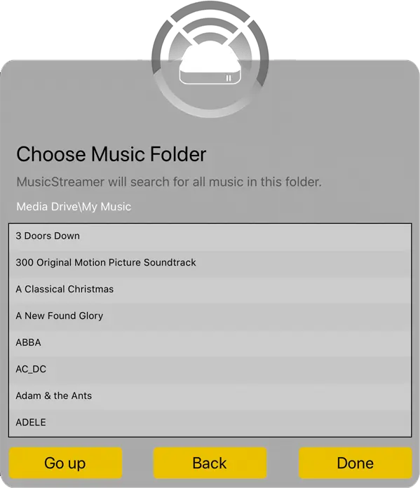 Easily connect MusicStreamer to your Mac