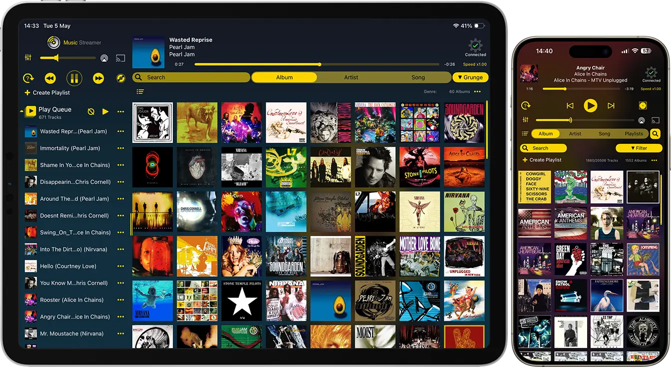 Stream music from NAS, computer or network drive to iPhone with MusicStreamer