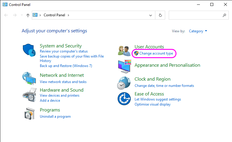 How to check your Windows 10 user accounts