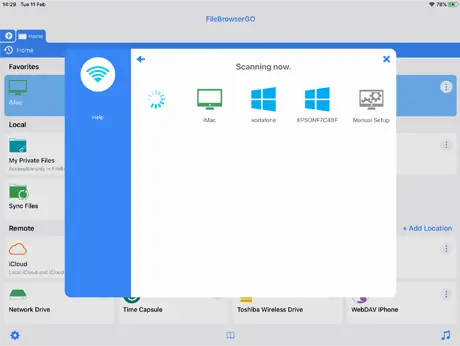 Scan your network from FileBrowser