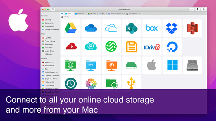 Access all your Cloud Storage as Drives on Mac